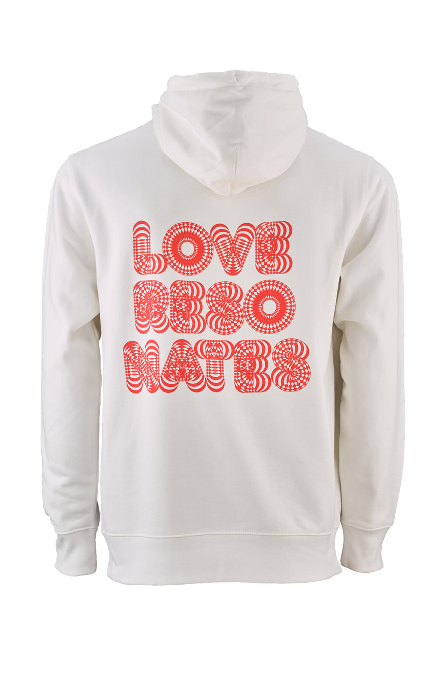 Premium Hoodie White Pattern