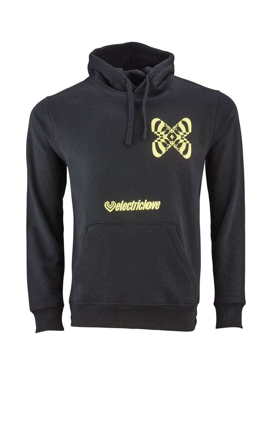 Hoodie Black Pattern
