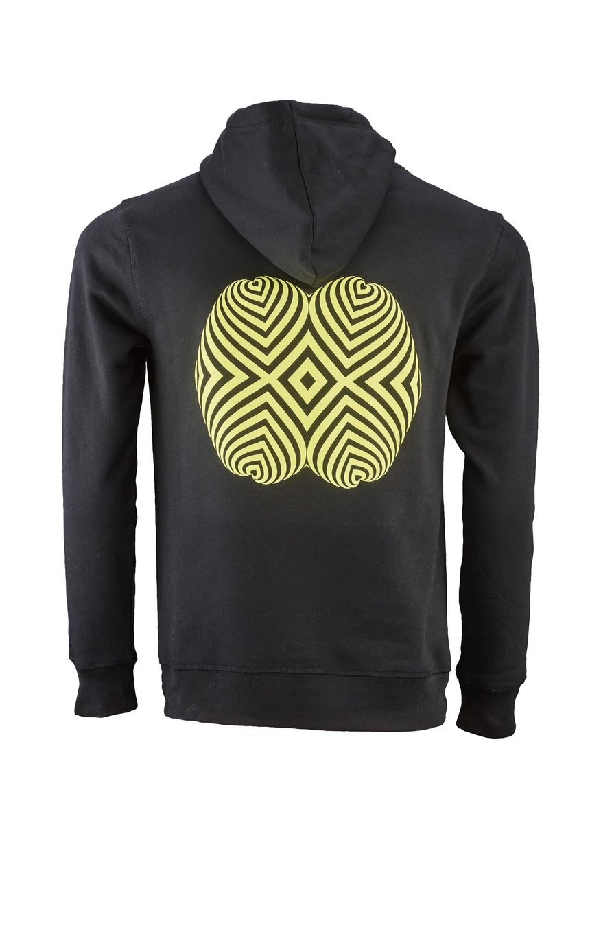 Hoodie Black Pattern