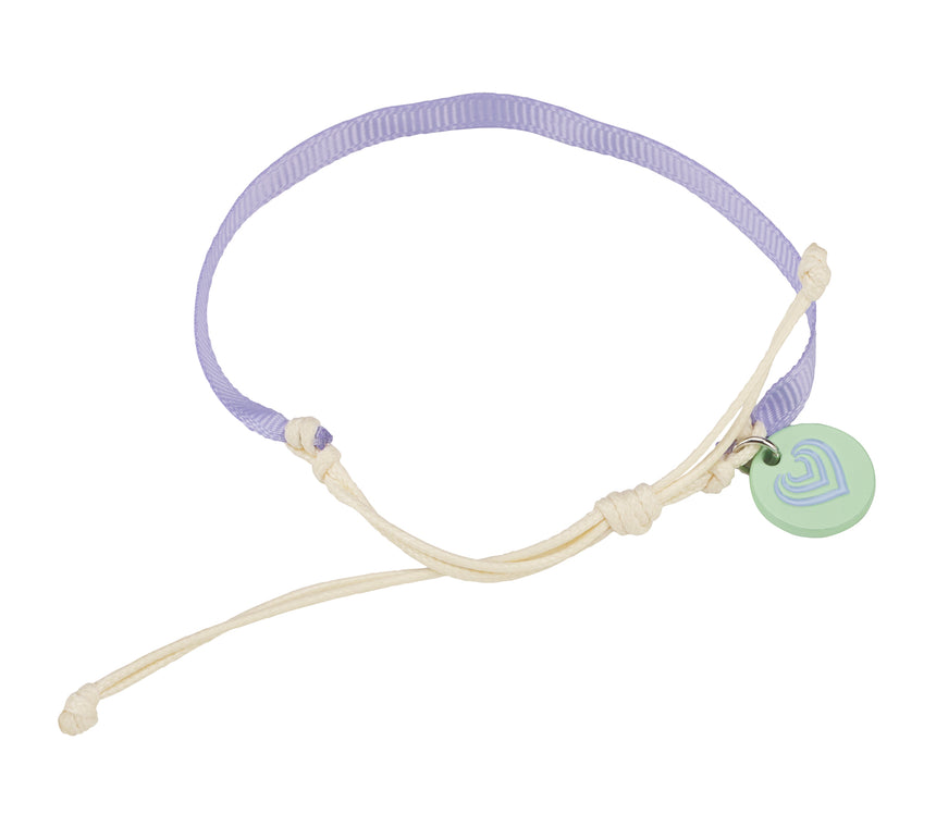Bracelet Purple Cotton