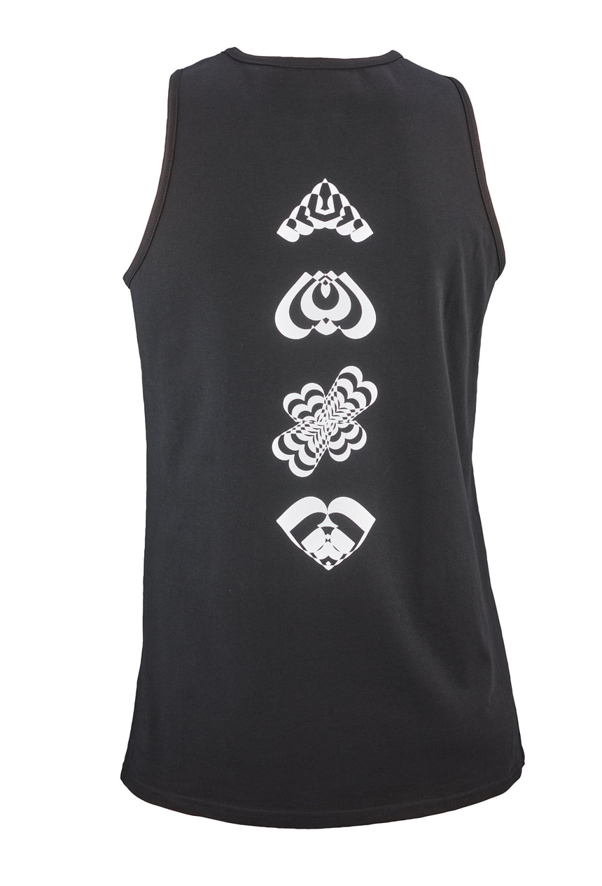 Tanktop Black Pattern