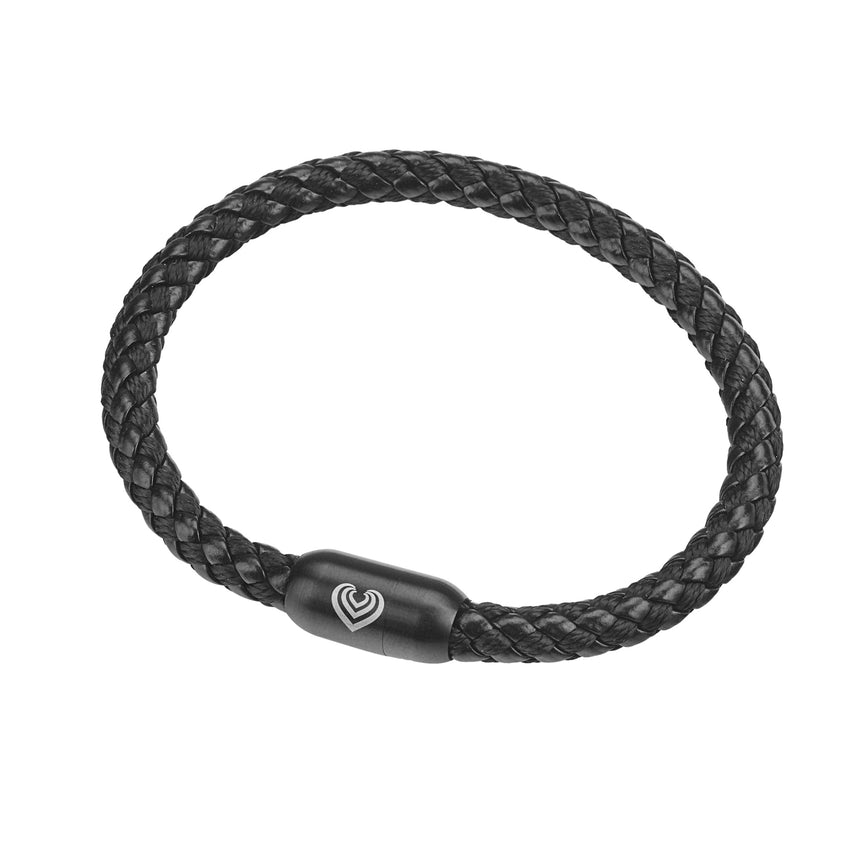 Bracelet Black Leather