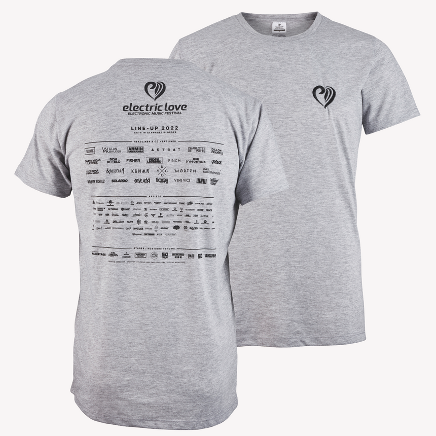 Electric Love Line Up Shirt 2022 Grey
